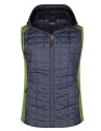 Dames Bodywarmer Daiber Knitted Hybrid Kiwi-Anthracite